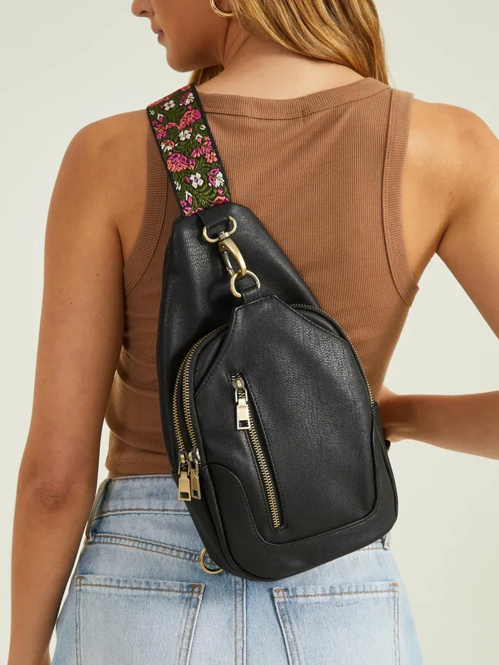Women Maisie Guitar Strap Sling Bag Black Altar039d State Handbags