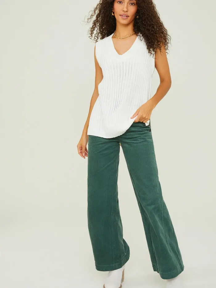 Women Maisie Oversized Sweater Vest Whipcream Altar039d State Tanks
