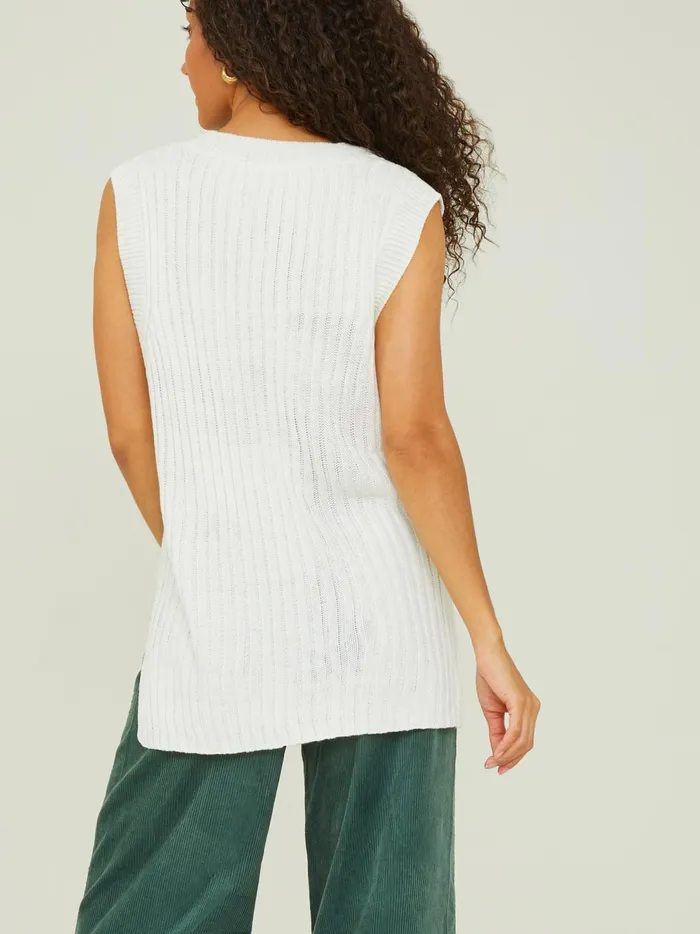 Women Maisie Oversized Sweater Vest Whipcream Altar039d State Tanks