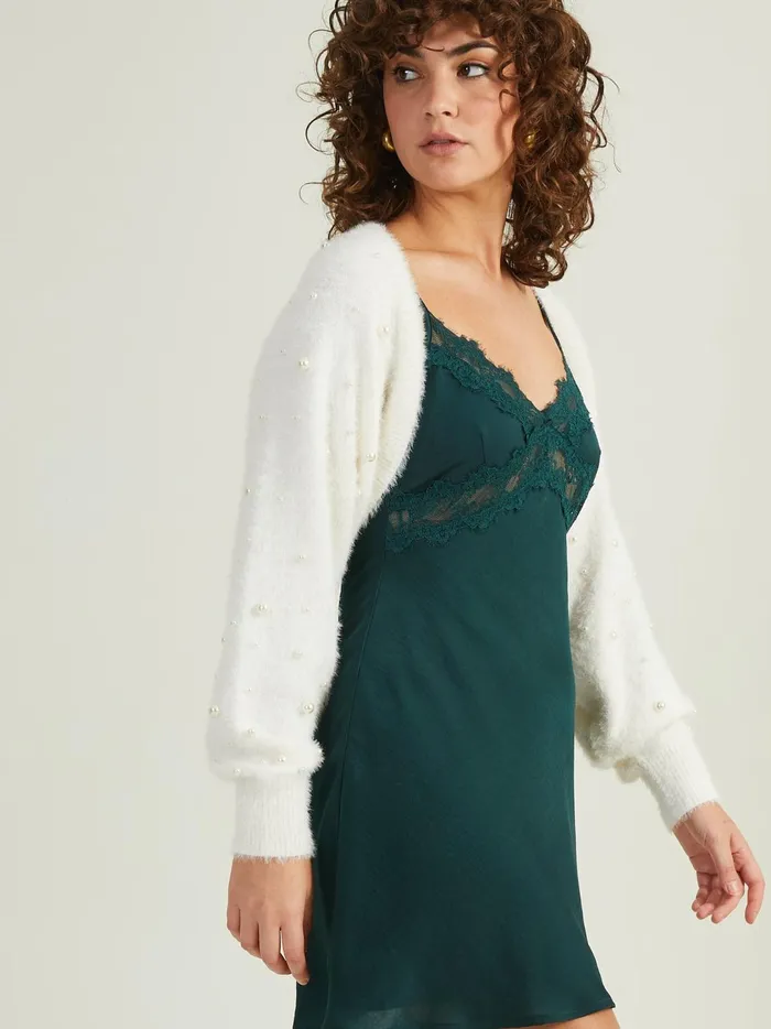 Women Maple Pearl Bolero Ivory Altar039d State Sweaters