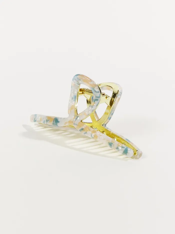 Women Marble Loop Claw Clip Bluegold Altar039d State Hair Accessories