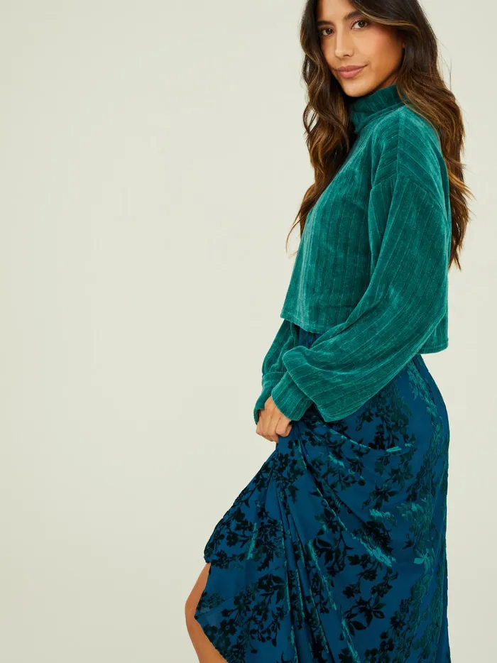Women Margot Ribbed Turtleneck Top Hunter Altar039d State Blouses