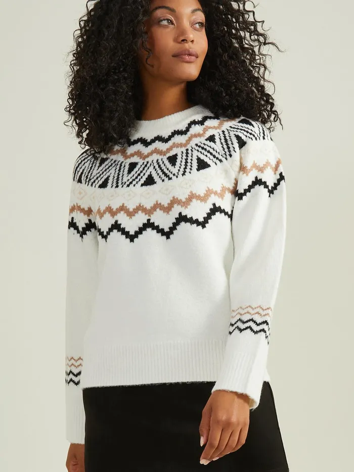 Women Marley Fair Isle Sweater Sandstone Altar039d State Sweaters