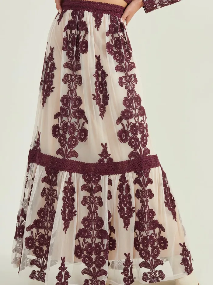 Women Maude Floral Maxi Skirt Winetasting Altar039d State Skirts Skorts