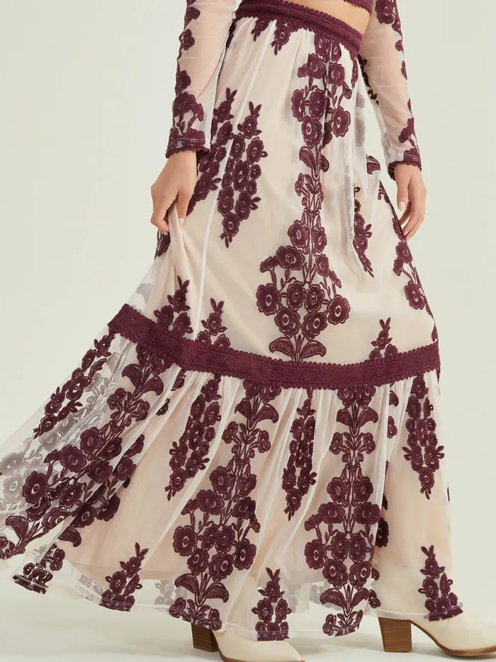 Women Maude Floral Maxi Skirt Winetasting Altar039d State Skirts Skorts
