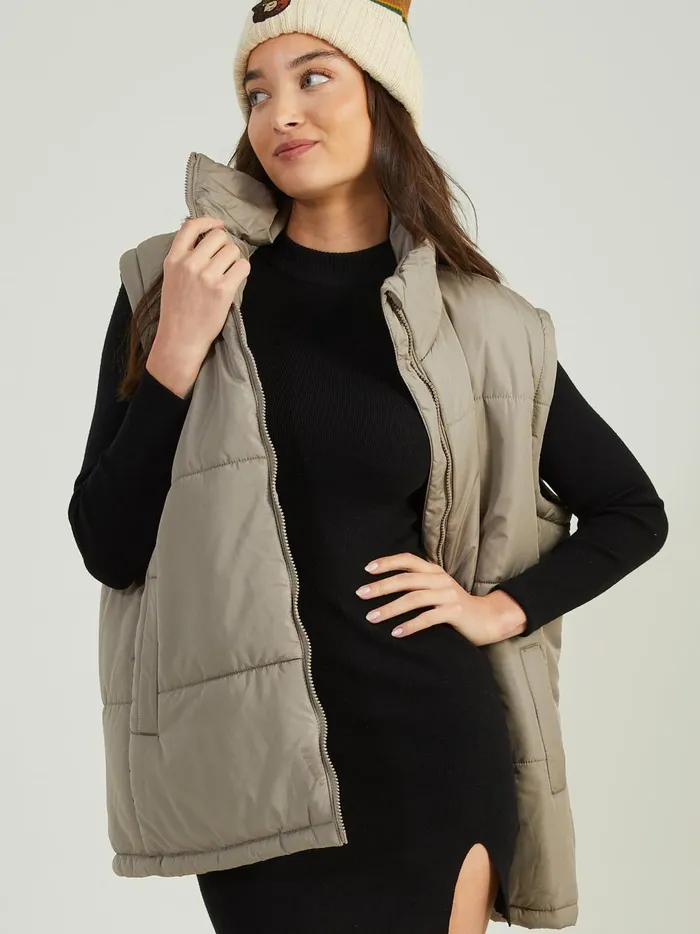 Women Maye Puffer Vest Slategreen Altar039d State Jackets