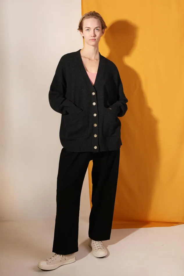 Women Mega Slacks Black LF Markey Trousers