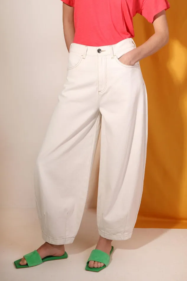Women Miguel Jean Ecru LF Markey Trousers