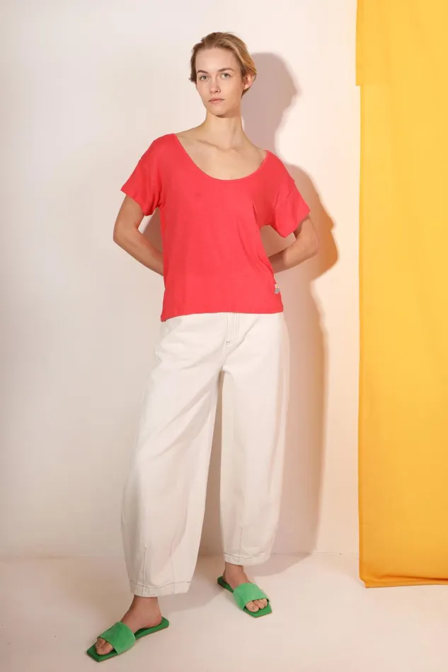 Women Miguel Jean Ecru LF Markey Trousers