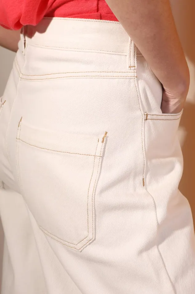 Women Miguel Jean Ecru LF Markey Trousers