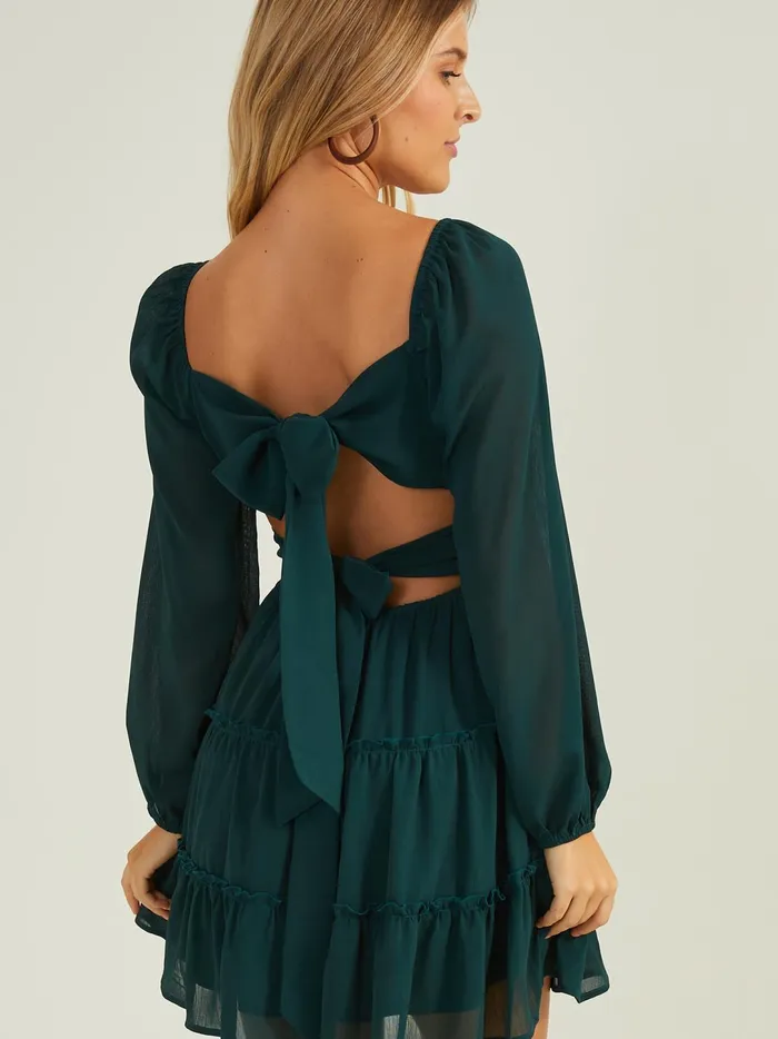 Women Miley Ruffle Tiered Dress Hunter Altar039d State Casual