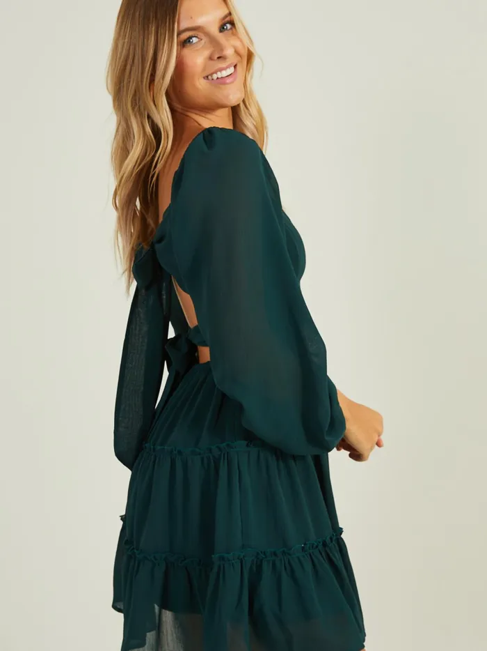 Women Miley Ruffle Tiered Dress Hunter Altar039d State Casual