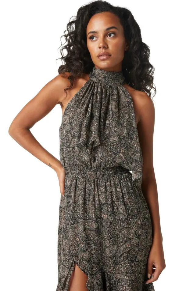 Women MISA Los Angeles Dresses ANEVA DRESS Paisley Shimmer
