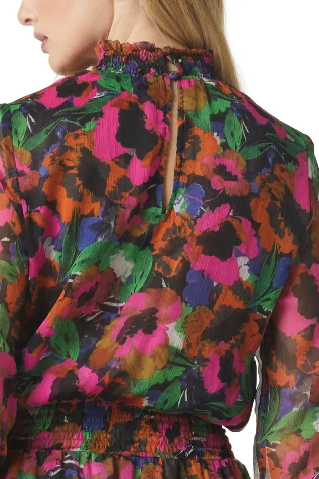 Women MISA Los Angeles Dresses BETHANY DRESS Jewel Tone Flora