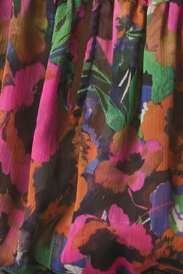 Women MISA Los Angeles Dresses BETHANY DRESS Jewel Tone Flora