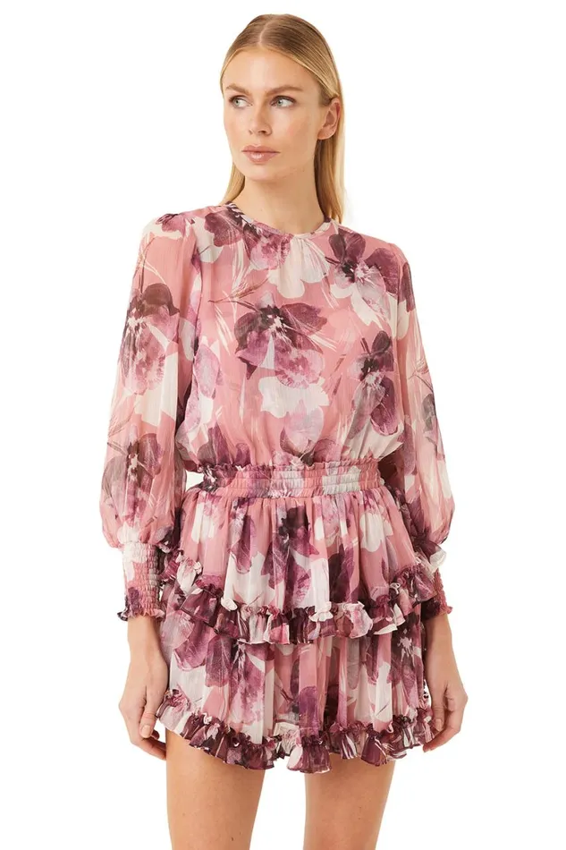 Women MISA Los Angeles Dresses CAMILA DRESS Flora Tropical Mix