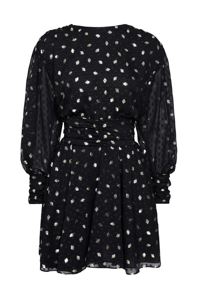 Women MISA Los Angeles Dresses DAVIE DRESS Diamond Clip Dot