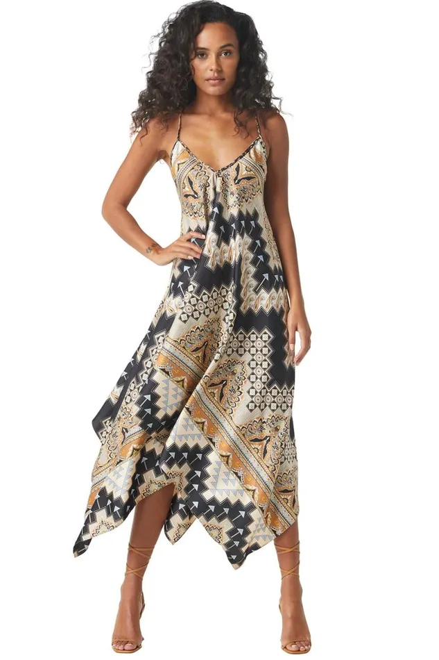Women MISA Los Angeles Dresses DELFINA DRESS Alhambra Mosaic