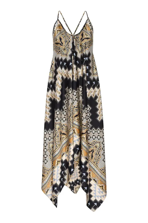 Women MISA Los Angeles Dresses DELFINA DRESS Alhambra Mosaic