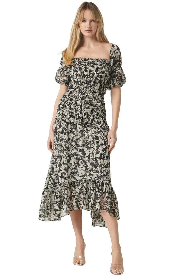 Women MISA Los Angeles Dresses DIYA DRESS Tonal Abstract