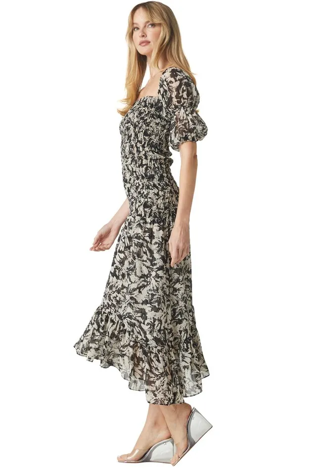 Women MISA Los Angeles Dresses DIYA DRESS Tonal Abstract