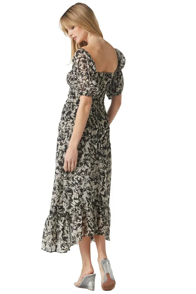 Women MISA Los Angeles Dresses DIYA DRESS Tonal Abstract