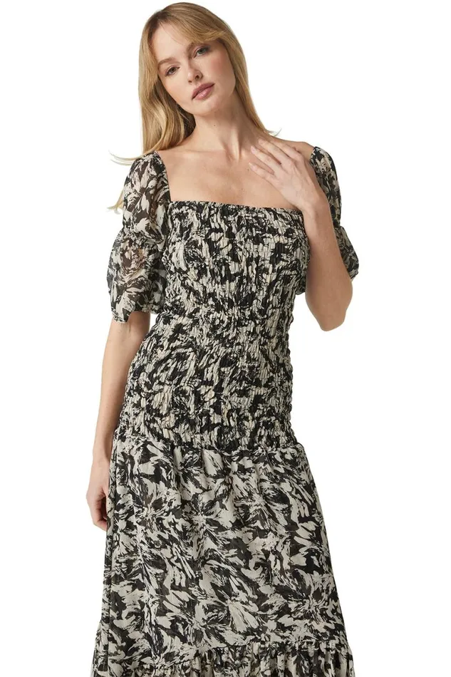 Women MISA Los Angeles Dresses DIYA DRESS Tonal Abstract