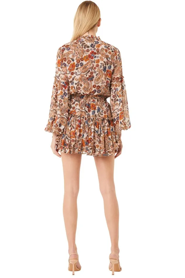 Women MISA Los Angeles Dresses ELISABETTA DRESS Coco Lurex Paisley