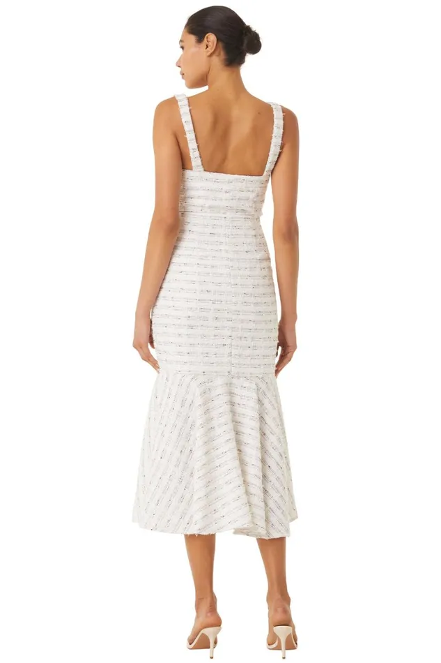 Women MISA Los Angeles Dresses ELKE DRESS Winter White