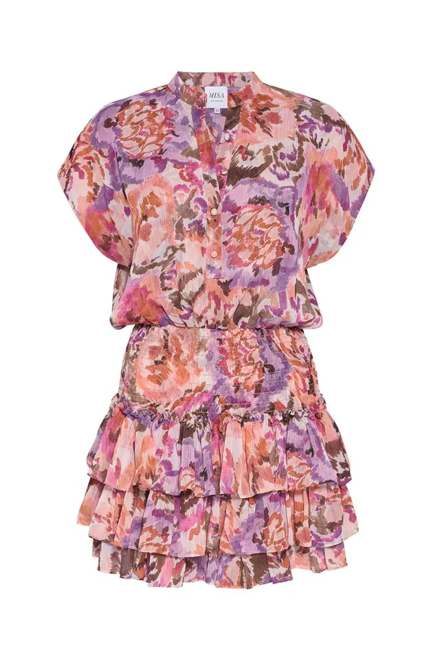 Women MISA Los Angeles Dresses ELOISA DRESS Sunset Blooms