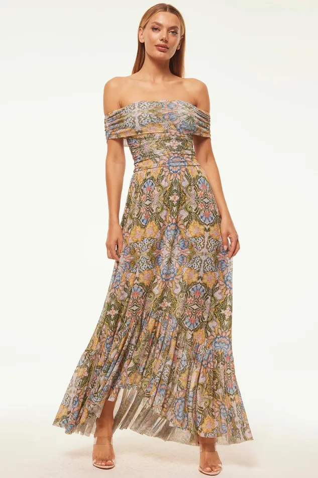 Women MISA Los Angeles Dresses FIORELLA DRESS Dolce Vita Kaleidoscope