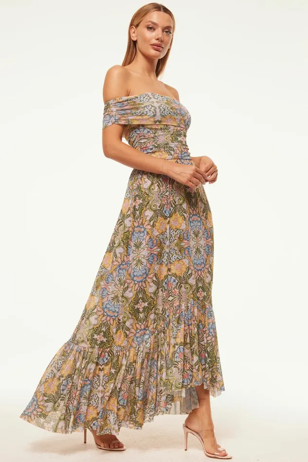 Women MISA Los Angeles Dresses FIORELLA DRESS Dolce Vita Kaleidoscope