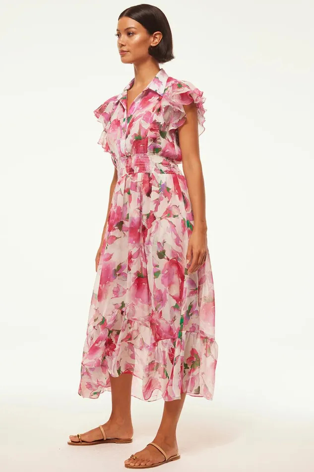 Women MISA Los Angeles Dresses FLORENCIA DRESS Garden Fuchsia