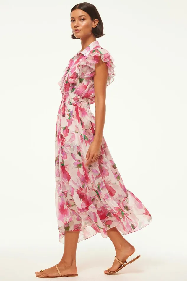 Women MISA Los Angeles Dresses FLORENCIA DRESS Garden Fuchsia