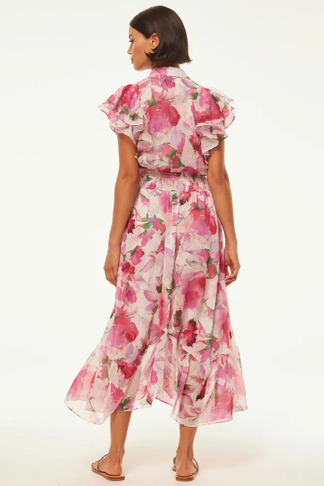 Women MISA Los Angeles Dresses FLORENCIA DRESS Garden Fuchsia