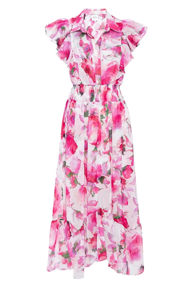 Women MISA Los Angeles Dresses FLORENCIA DRESS Garden Fuchsia