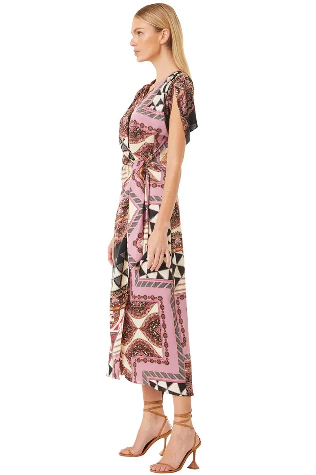 Women MISA Los Angeles Dresses FRANCESCA DRESS Leonardo Patchwork