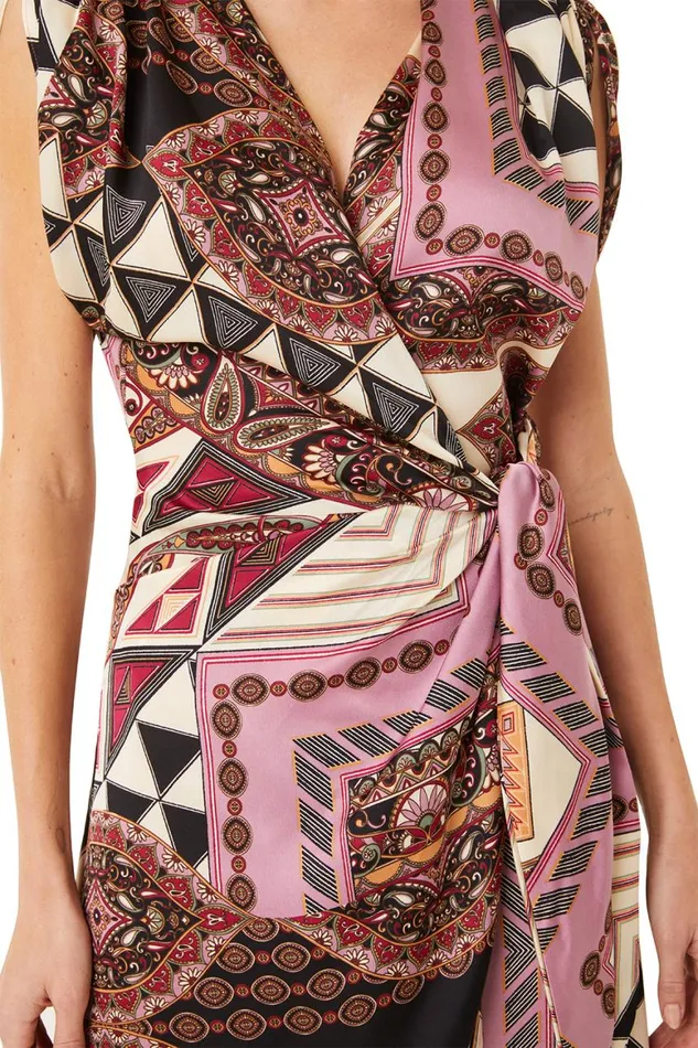 Women MISA Los Angeles Dresses FRANCESCA DRESS Leonardo Patchwork