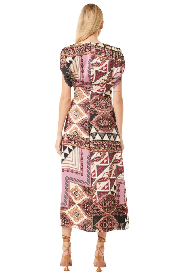 Women MISA Los Angeles Dresses FRANCESCA DRESS Leonardo Patchwork