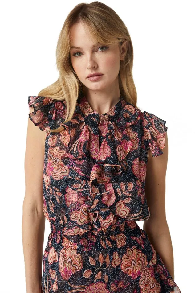 Women MISA Los Angeles Dresses ILYSA DRESS Flora Dot