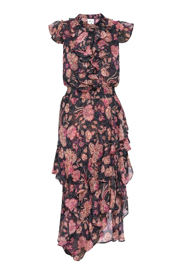 Women MISA Los Angeles Dresses ILYSA DRESS Flora Dot
