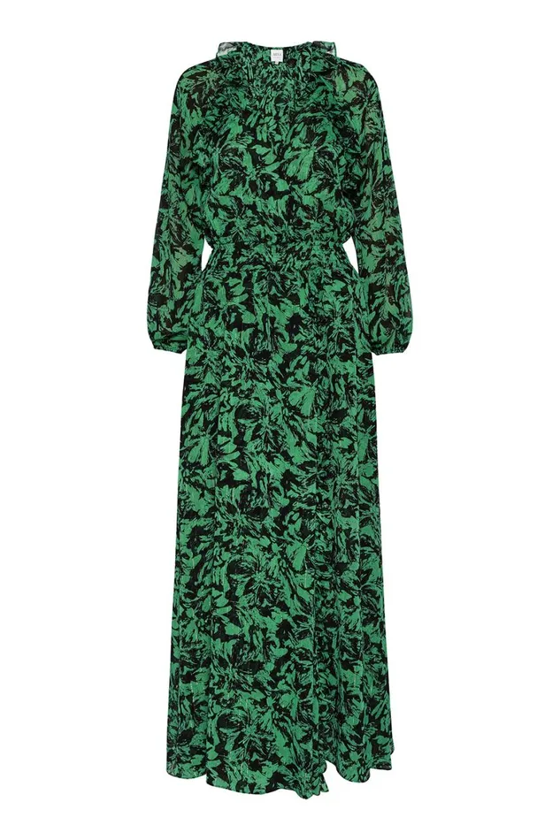 Women MISA Los Angeles Dresses JOCASTA DRESS Emerald Abstract