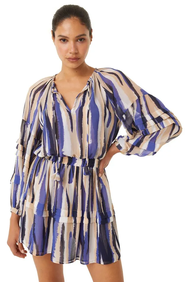 Women MISA Los Angeles Dresses KARLINA DRESS Striped Instinct