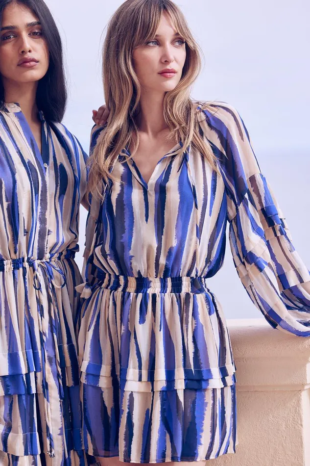 Women MISA Los Angeles Dresses KARLINA DRESS Striped Instinct