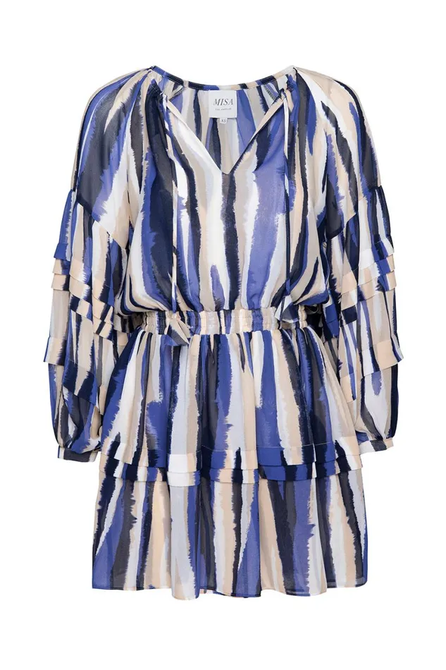 Women MISA Los Angeles Dresses KARLINA DRESS Striped Instinct
