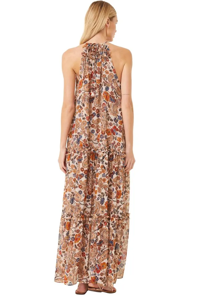 Women MISA Los Angeles Dresses LALA DRESS Coco Lurex Paisley