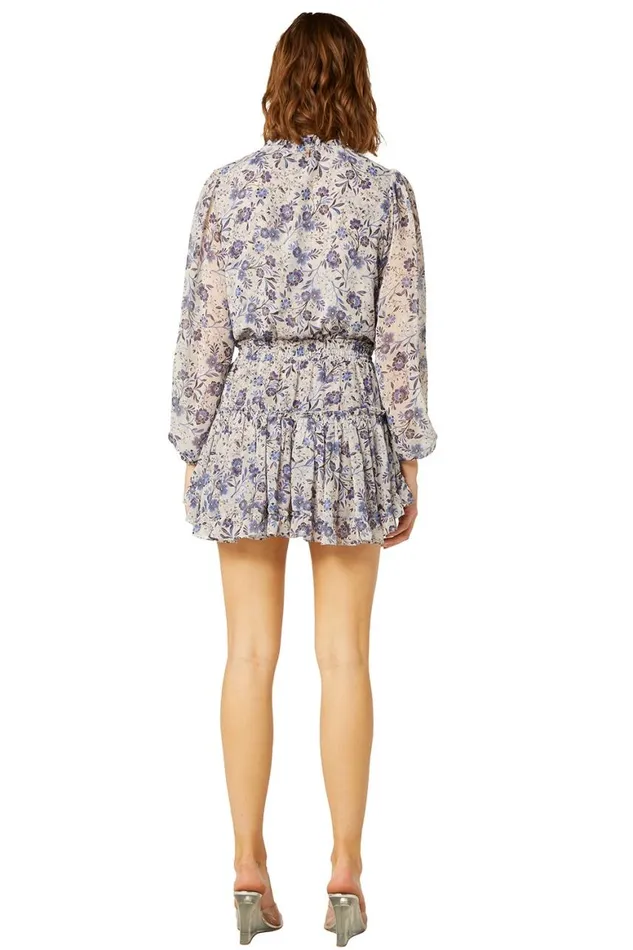 Women MISA Los Angeles Dresses LORENA DRESS Cerulean Floral
