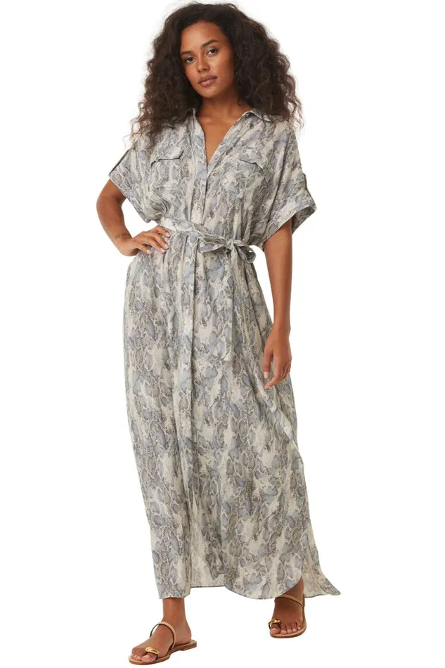 Women MISA Los Angeles Dresses LOU DRESS Spring Python
