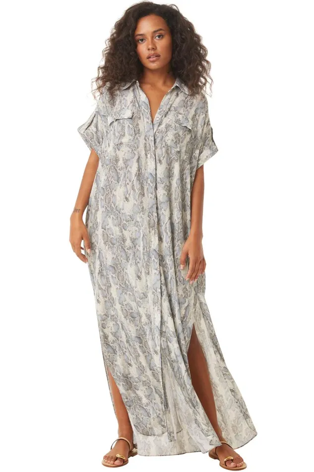 Women MISA Los Angeles Dresses LOU DRESS Spring Python