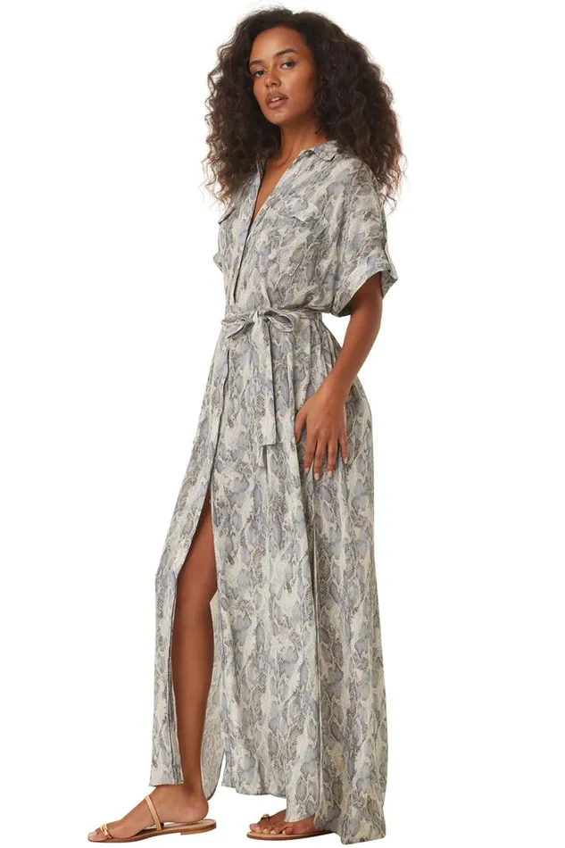 Women MISA Los Angeles Dresses LOU DRESS Spring Python